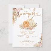 小さなカボチャが途中ボホ招待状 (正面)