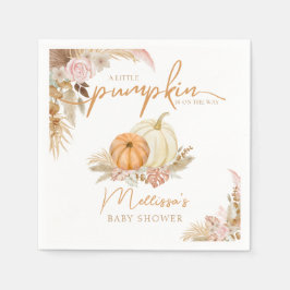 小さなカボチャが途中ボホ秋の秋 スタンダードカクテルナプキン