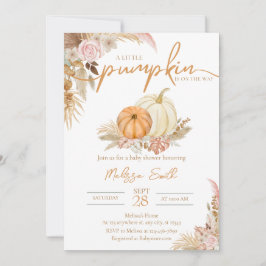 小さなカボチャが途中ボホ秋の秋 招待状