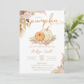 小さなカボチャが途中ボホ秋の秋 招待状 (スタンド正面)