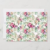 小さなカボチャのガーリーフローラありがとう 招待状 (裏面)