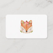 小さなカボチャのキツネがベビーのために本を途中にある エンクロージャーカード (裏面)