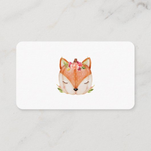 小さなカボチャのキツネがベビーのために本を途中にある エンクロージャーカード (裏面)