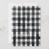 小さなカボチャのギンガム ベビーシャワー 招待状 (裏面)