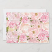 小さなカボチャのグリッター金ゴールド誕生パーティー 招待状 (裏面)