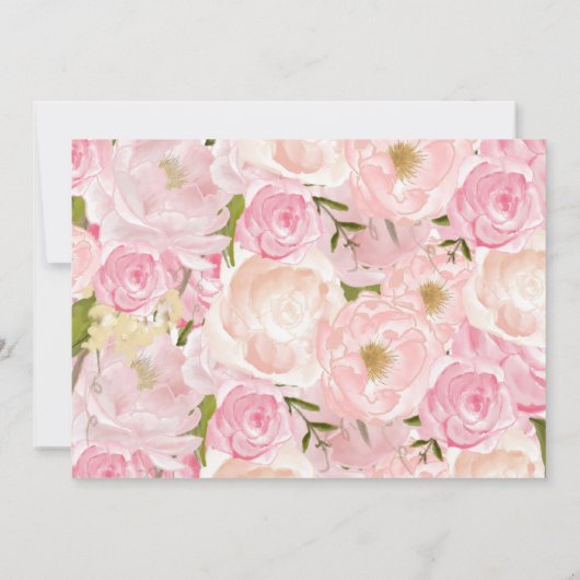 小さなカボチャのグリッター金ゴールド誕生パーティー 招待状 (裏面)