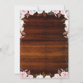 小さなカボチャのコットン素朴フローラ 招待状 (裏面)