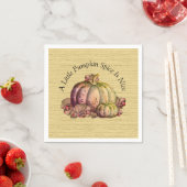 小さなカボチャのスパイスは素敵だ»秋色の装飾 スタンダードカクテルナプキン (インサイチュ)