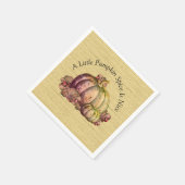 小さなカボチャのスパイスは素敵だ»秋色の装飾 スタンダードカクテルナプキン (角)