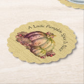 小さなカボチャのスパイスは素敵だ»秋色の装飾 ペーパーコースター (アングル)