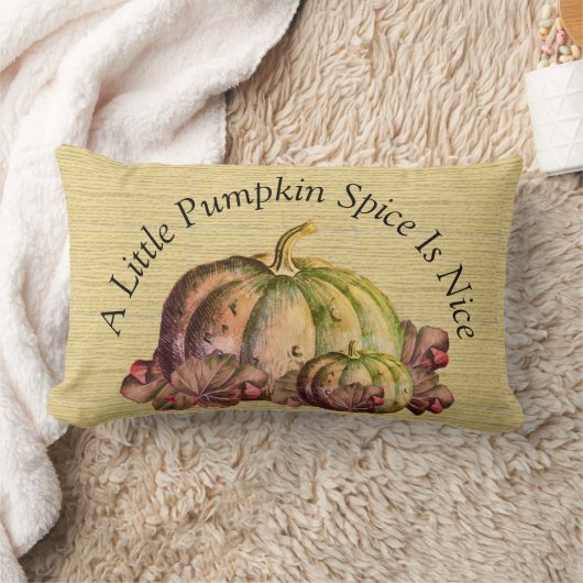小さなカボチャのスパイスは素敵だ»秋色の装飾 ランバークッション (ブランケット)
