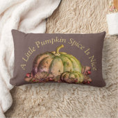 小さなカボチャのスパイスは素敵だ»秋色の装飾 ランバークッション (ブランケット)