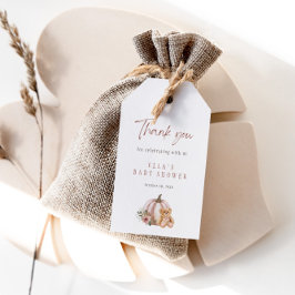 小さなカボチャのテディベアのギフトタグ ギフトタグ