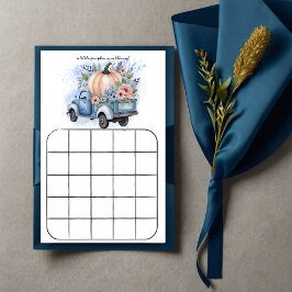 小さなカボチャのトラック青い水の色ビンゴゲーム