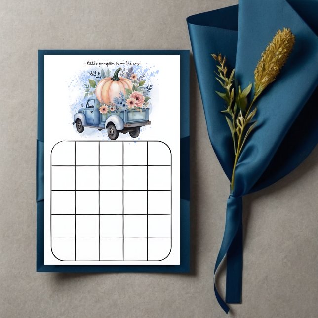 小さなカボチャのトラック青い水の色ビンゴゲーム (クリエイターアップロード済み)