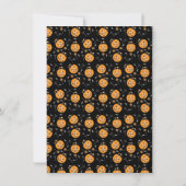 小さなカボチャのトリックまたは赤ちゃんシャワーを治療 招待状 (裏面)