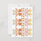 小さなカボチャのハロウィーン秋赤ちゃんシャワー サンキューカード (裏面)