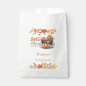 小さなカボチャのハロウィーン秋赤ちゃんシャワー フェイバーバッグ (正面)