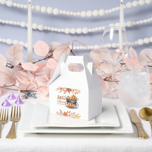 小さなカボチャのハロウィーン秋赤ちゃんシャワー フェイバーボックス (ウェディング)