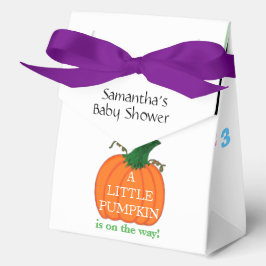 小さなカボチャのバンドル喜び赤ちゃんシャワー フェイバーボックス