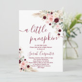 小さなカボチャのパンパベビーショー招待状 招待状 (スタンド正面)