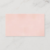 小さなカボチャのピンクおむつくじ 赤ちゃん歓迎会カード エンクロージャーカード (裏面)