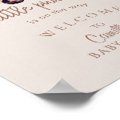 小さなカボチャのピンクのトラックの赤ちゃんシャワーへようこそ ポスター (角)