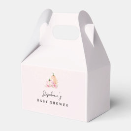小さなカボチャのピンクベビーシャワー フェイバーボックス
