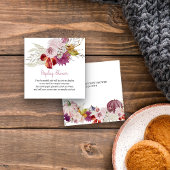 小さなカボチャのピンク表示シャワーエンクロージャカード エンクロージャーカード