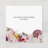 小さなカボチャのピンク表示シャワーエンクロージャカード エンクロージャーカード (裏面)