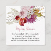 小さなカボチャのピンク表示シャワーエンクロージャカード エンクロージャーカード (正面)