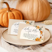 小さなカボチャのフローラアーチ本のためのベイチケット エンクロージャーカード