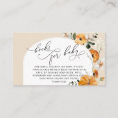 小さなカボチャのフローラアーチ本のためのベイチケット エンクロージャーカード (正面)