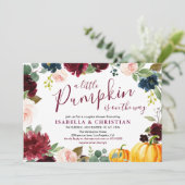 小さなカボチャのフローラカップルシャワー 招待状 (スタンド正面)