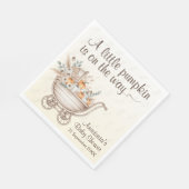 小さなカボチャのボホのベビーシャワー スタンダードランチョンナプキン (角)