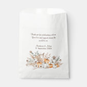 小さなカボチャのボホのベビーシャワー フェイバーバッグ (正面)