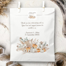 小さなカボチャのボホのベビーシャワー フェイバーバッグ