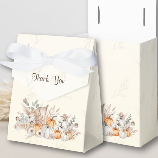 小さなカボチャのボホのベビーシャワー フェイバーボックス