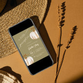 小さなカボチャのミニマル秋の赤ちゃんシャワー 招待状