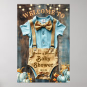 小さなカボチャのロムパー歓迎の看板 ポスター (正面)