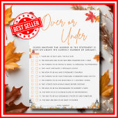 小さなカボチャの上または下の赤ちゃんシャワーゲーム 招待状