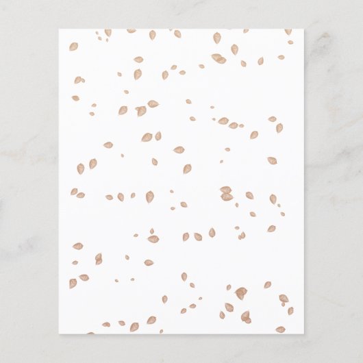 小さなカボチャの予算ベビーシャワー招待状 チラシ (裏面)