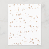 小さなカボチャの予算ベビーシャワー招待状 チラシ (裏面)