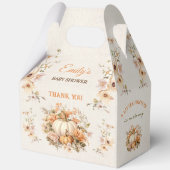 小さなカボチャの方法で赤ちゃんシャワー大きな切り妻 フェイバーボックス (正面)