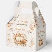 小さなカボチャの方法で赤ちゃんシャワー大きな切り妻 フェイバーボックス (裏面)