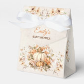 小さなカボチャの方法で赤ちゃんシャワー小さなテント フェイバーボックス (正面サイド)