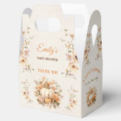 小さなカボチャの方法で赤ちゃんシャワー小さな切り妻 フェイバーボックス (オープン)