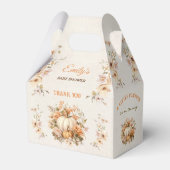 小さなカボチャの方法で赤ちゃんシャワー小さな切り妻 フェイバーボックス (正面サイド)