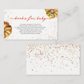 小さなカボチャの本ベビーエンクロージャカード エンクロージャーカード (正面/裏面)