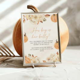 小さなカボチャの秋どのように彼女の腹のゲーム 台座サイン